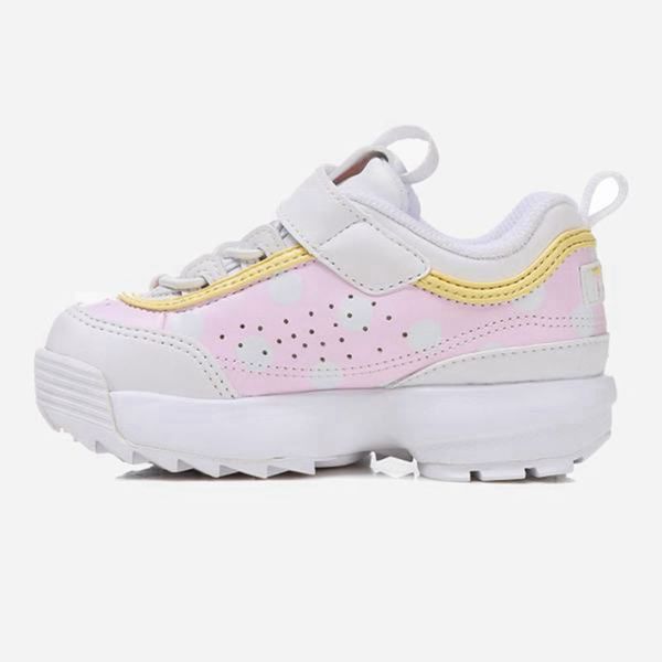 Fila Disruptor 2 Td Boy's Sneakers - White/Pink,NZ 387-49287